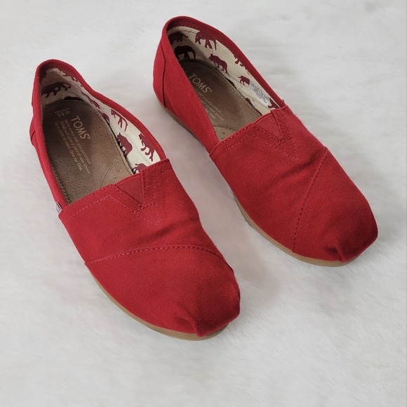 Toms Shoes - Like New Red Toms